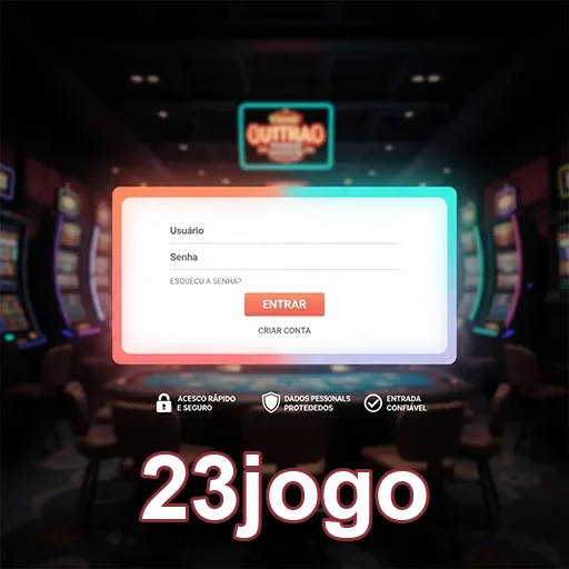 Tela de login da plataforma 23jogo, acesso seguro ao VIP.