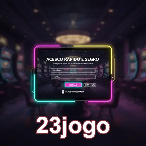 Tela de login do 23jogo com acesso rápido e seguro.