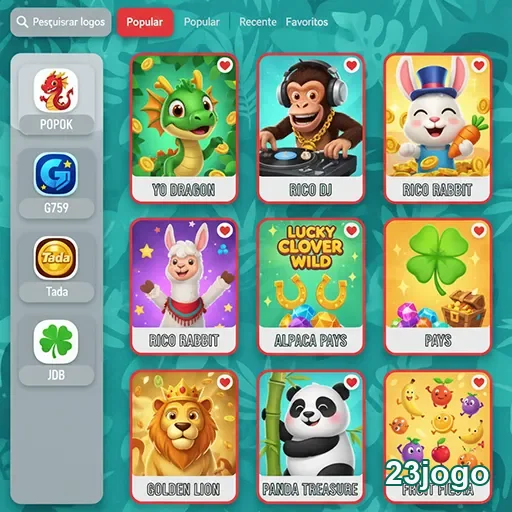 Ilustração de Jogos de Slots variados