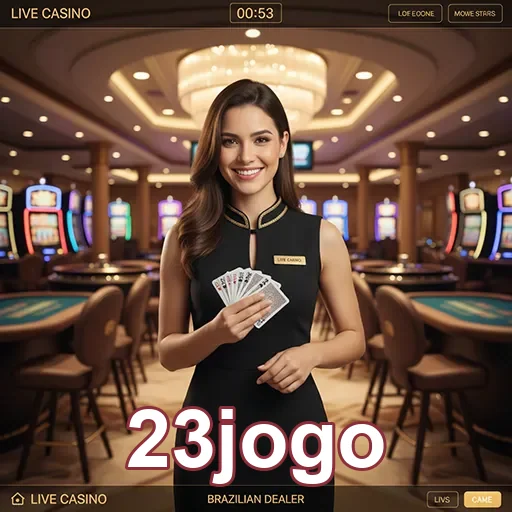Dealer brasileira apresenta slots no 23jogo ao vivo.