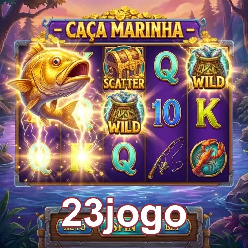 Tela do jogo Caça Marinha na plataforma 23jogo.
