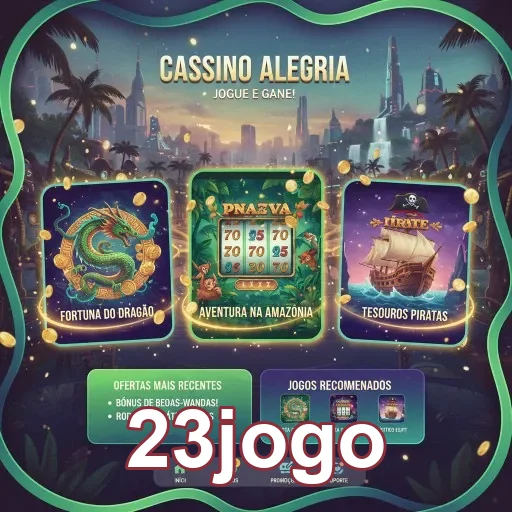 Interface de slots VIP no 23jogo com temas variados.