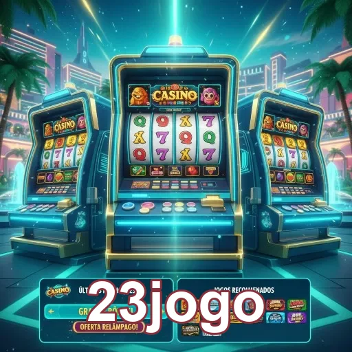 Máquinas de slots iluminadas do cassino 23jogo.