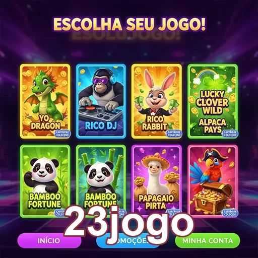 Diversos jogos de slots disponíveis na plataforma 23jogo.