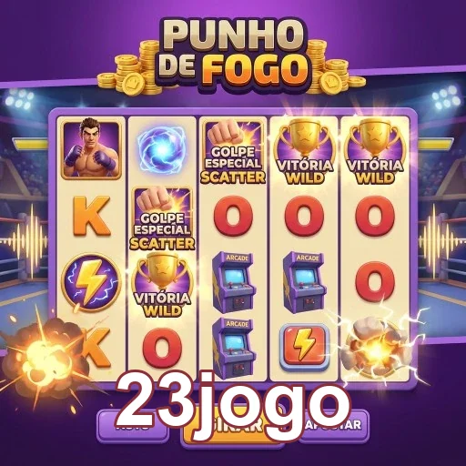 Slot game 'Punho de Fogo' na plataforma da 23jogo.