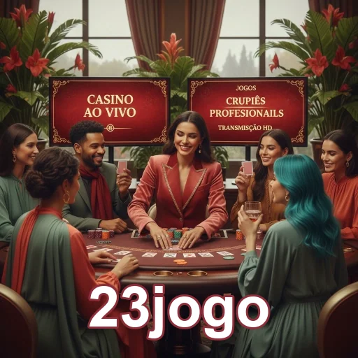 Participantes do cassino ao vivo no 23jogo interagem com crupiês.
